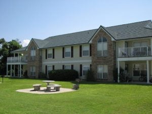 Exterior of Sugarloaf apartments